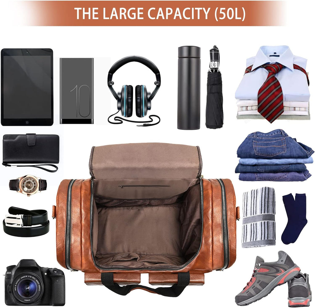 Travel Duffel Bag for Men, Large Carry on Duffle Bag for Traveling, Waterproof Duffel Bag for Men