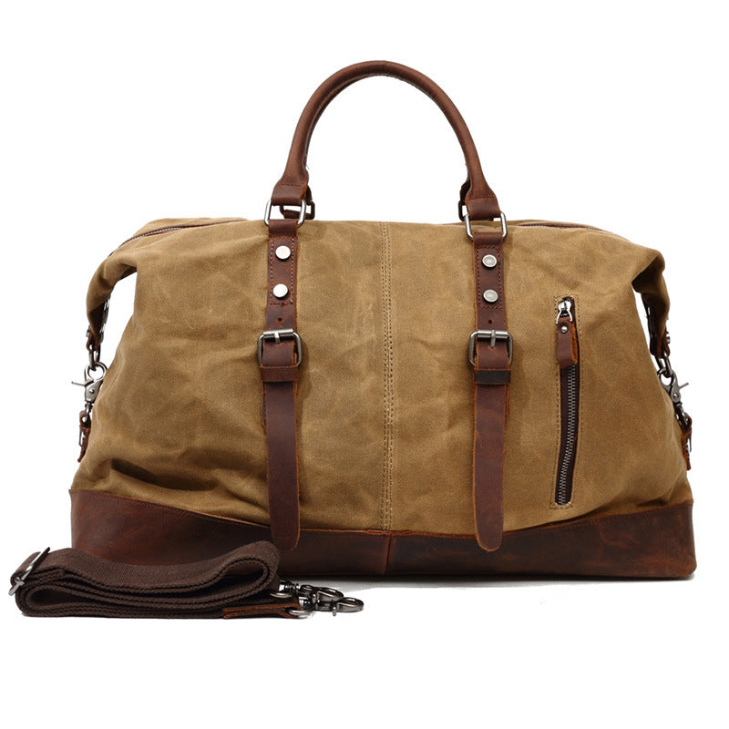 Handmade Military Style Oversized Weekend Travel Duffel Bag, Carry On Bag, Luggage Bag, Christmas Gift for Him 12031 - LISABAG