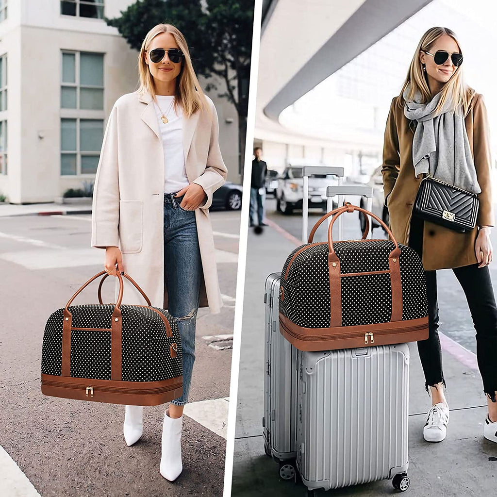 Weekender Bag Women | Duffle Bag For Women | Overnight Bag | Travel Bag | Canvas Weekender Bag