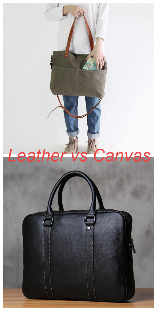 Leather Bags vs Canvas Bags Which one is the perfect for you? LISABAG