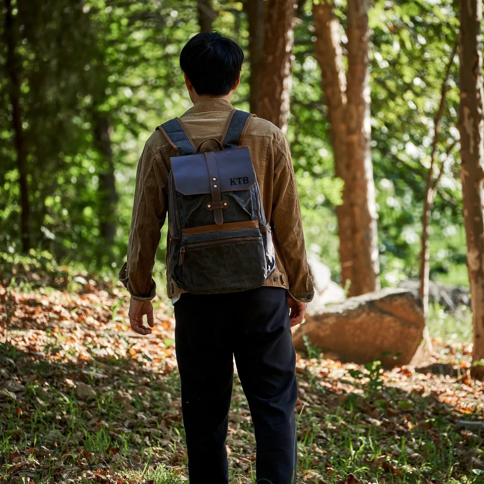 best canvas laptop backpack Laptop Backpack, Waxed Canvas Backpack, Leather Backpack, Teacher Backpack, Personalized Backpack, Fathers Day Gift Gray / No