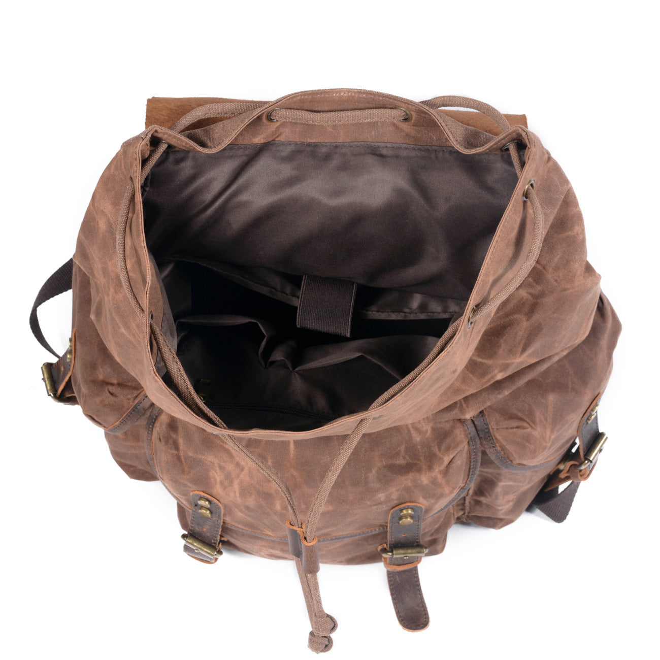 Canvas rucksack casual daypack sales