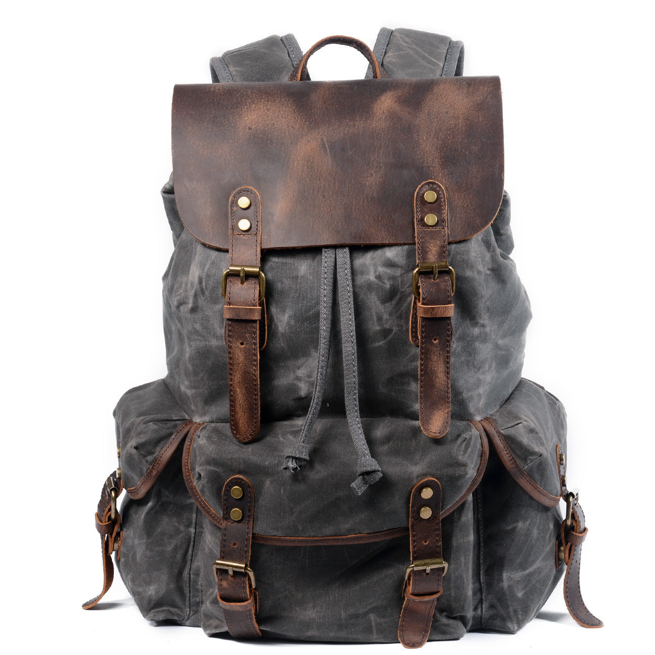backpack bag canadian canvas leather Waxed Zip Top Shift + Wheeler Our Classic Backpack in Forest Green Canvas and Vintage Brown Leather can comfortably accommodate an A4 pad and a 13 laptop Handmade Leather Bags | Made
