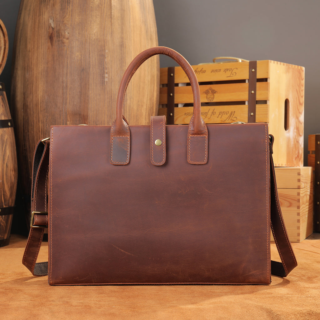 Leather Messenger Bag, Leather Briefcase, Leather Laptop Bag, Leather Shoulder Bag, Business Bag