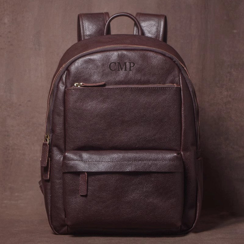 Custom Leather Backpack Rucksack, Personalized Leather Backpack, Daily Backpack Bag, Teacher Backpack, Leather Backpack Purse, Backpack for Laptop