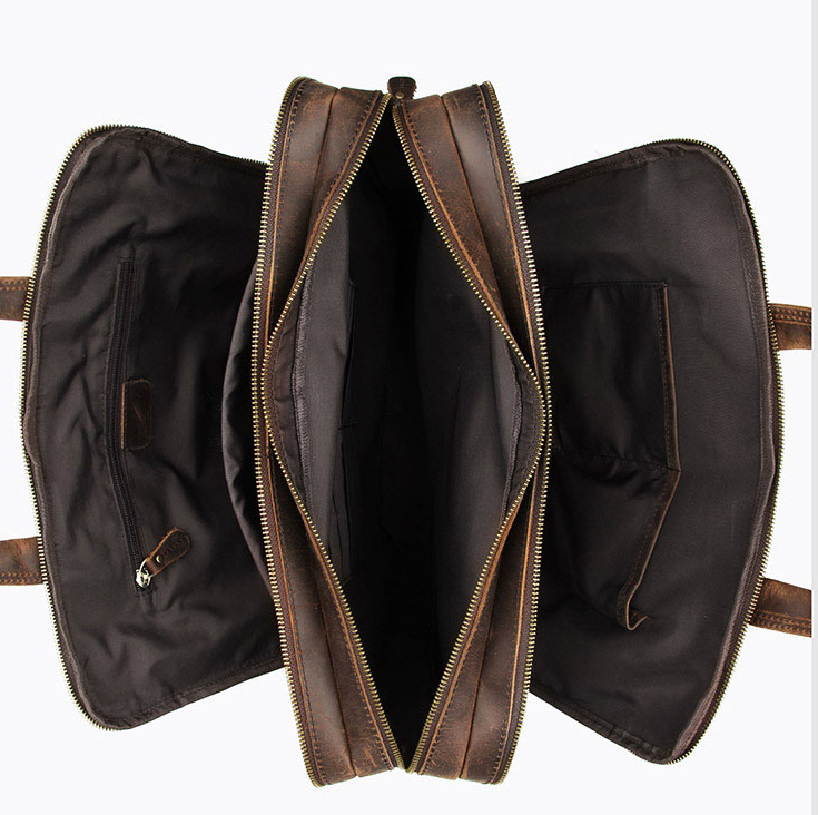 Genuine Leather Briefcase Messenger Bag Shoulder Bag Leather Laptop Bag Leather Business Bag Men s Bag