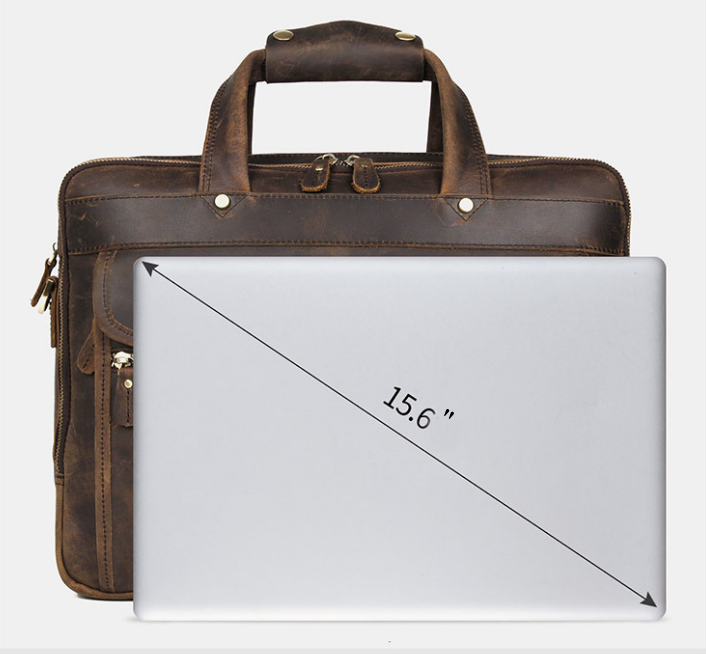 Genuine Leather Briefcase, Messenger Bag, Shoulder Bag, Leather Laptop Bag, Leather Business Bag, Men's Bag