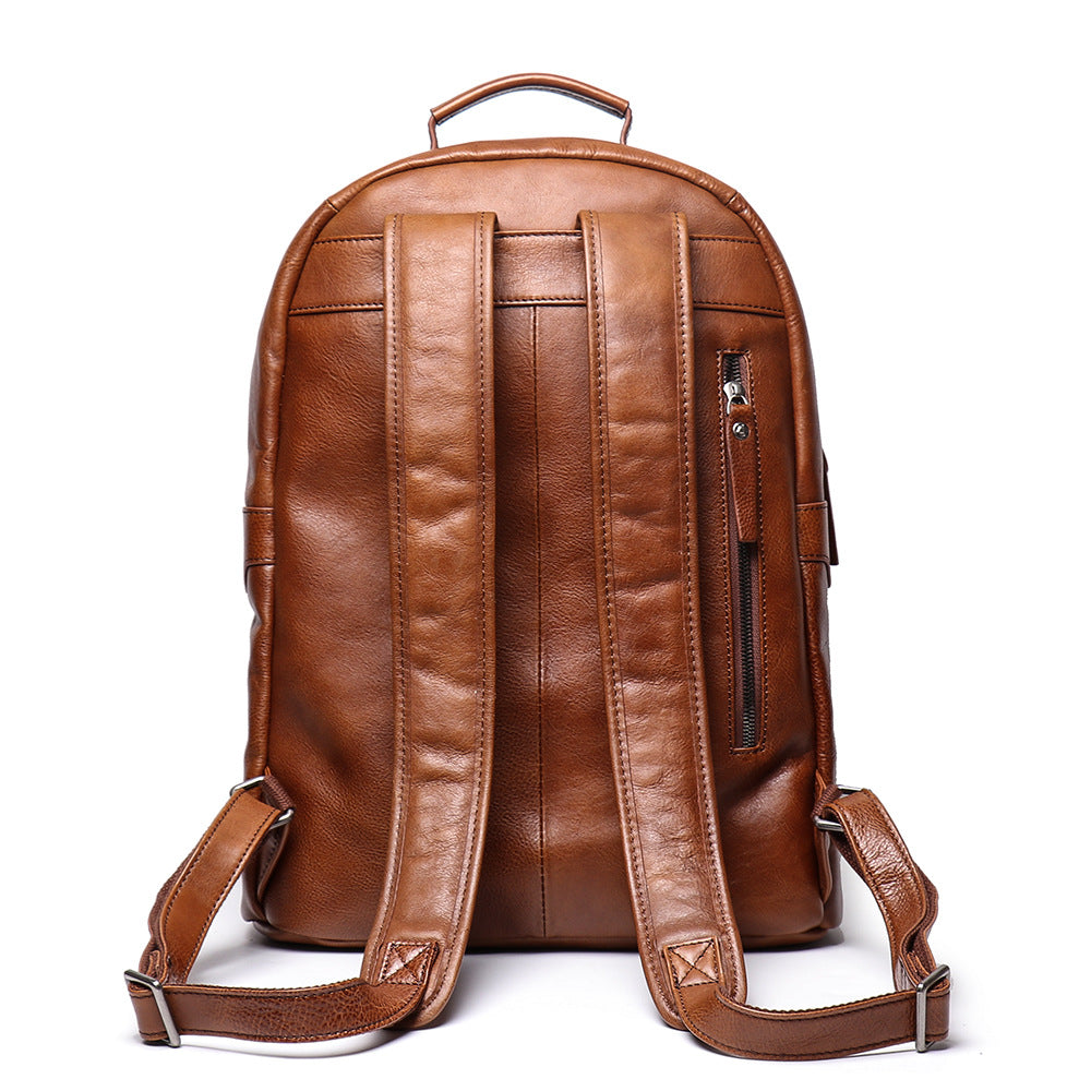 Leather Backpack, Personalized Full Grain Leather Knapsack