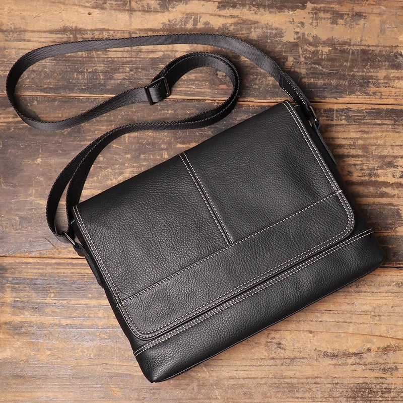 Mens leather messenger bag, Personalized leather bag for man, Custom messenger for man, Mens leather satchel