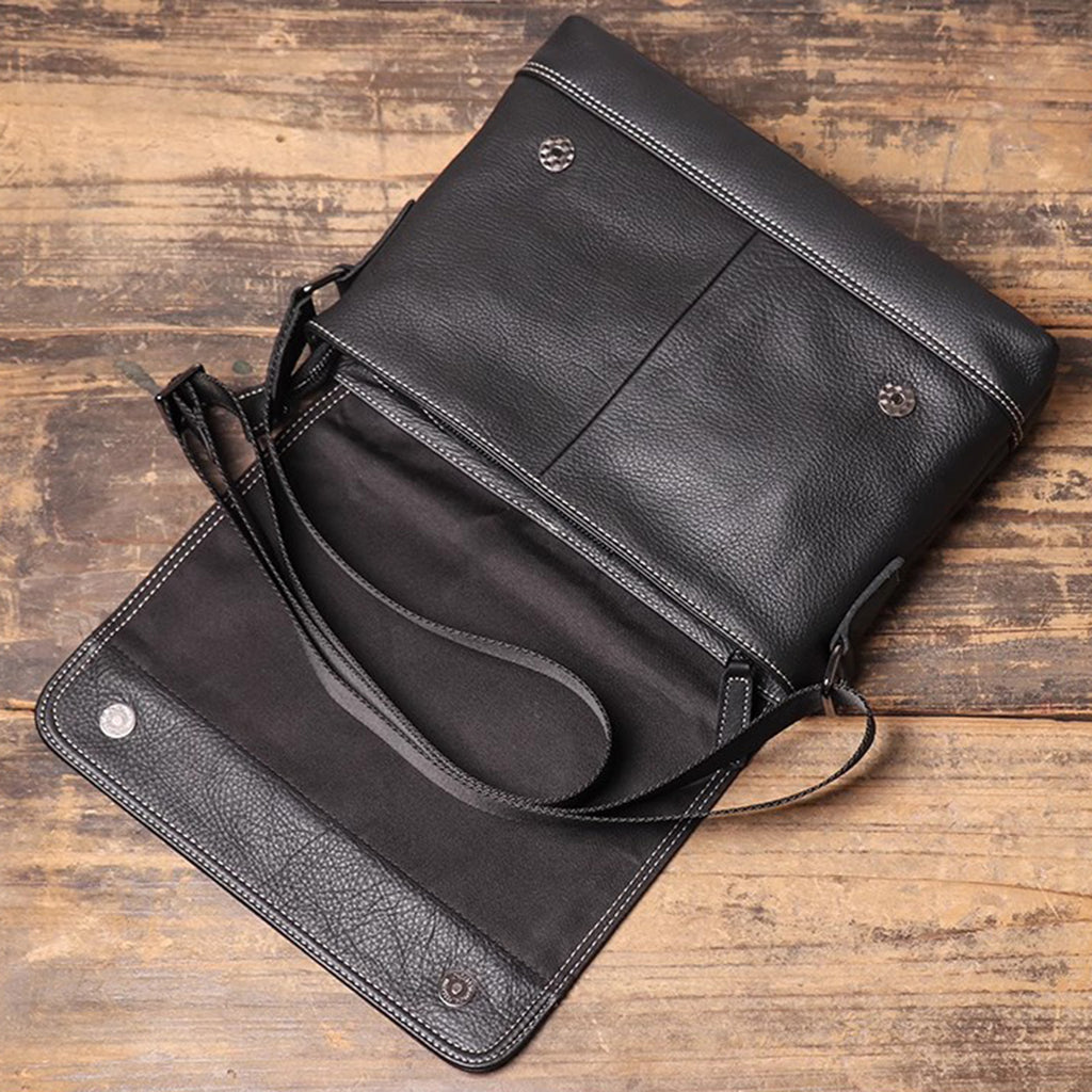 Mens leather messenger bag, Personalized leather bag for man, Custom messenger for man, Mens leather satchel