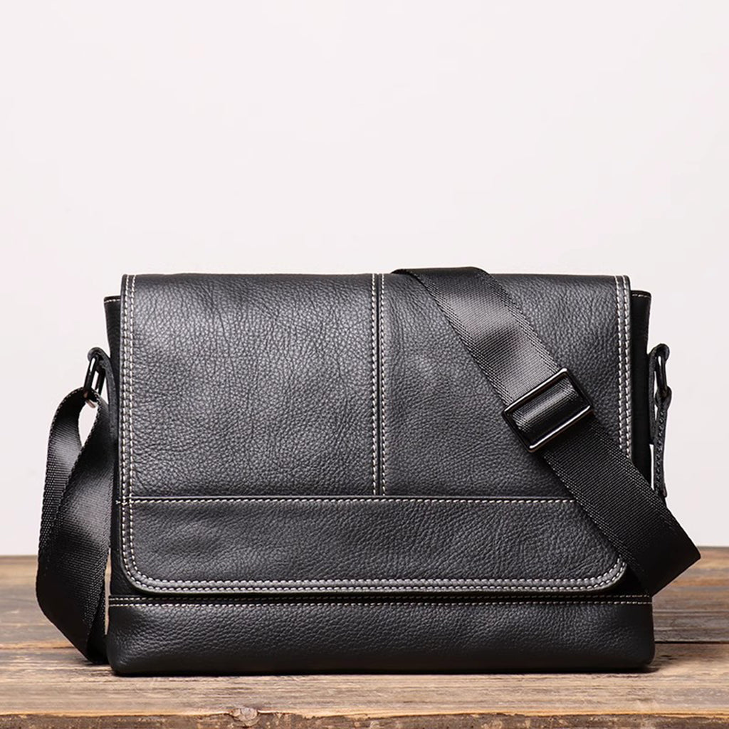 Mens leather messenger bag, Personalized leather bag for man, Custom messenger for man, Mens leather satchel