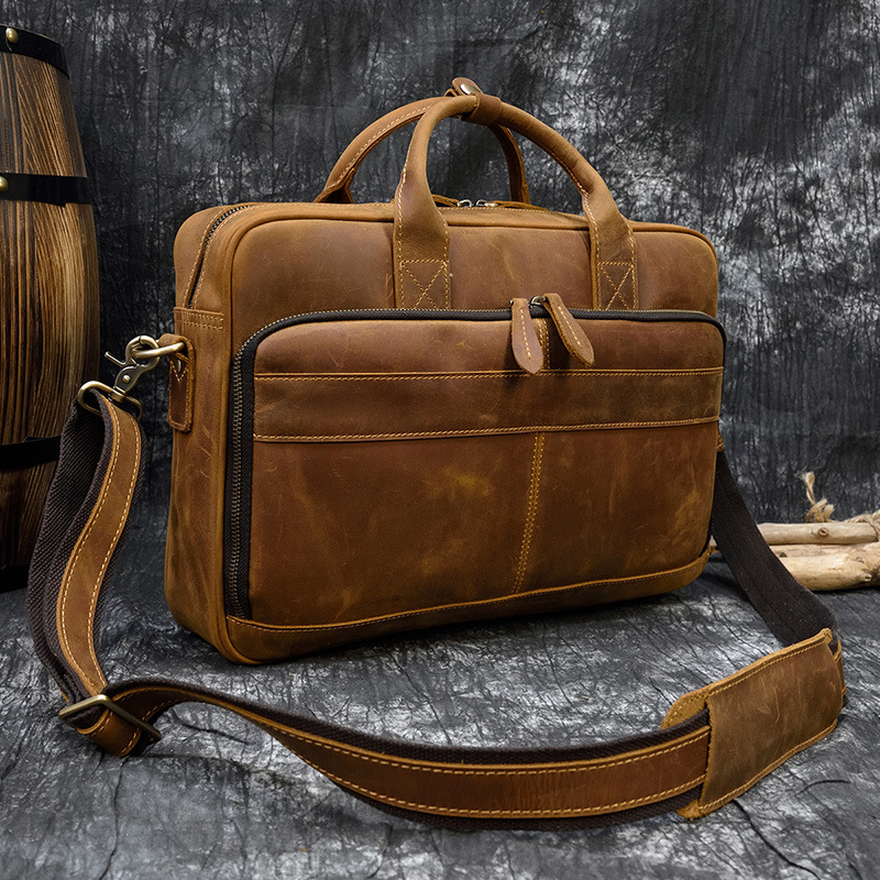 Personalized Leather Messenger Bag Leather Portfolio Folder Personal LISABAG