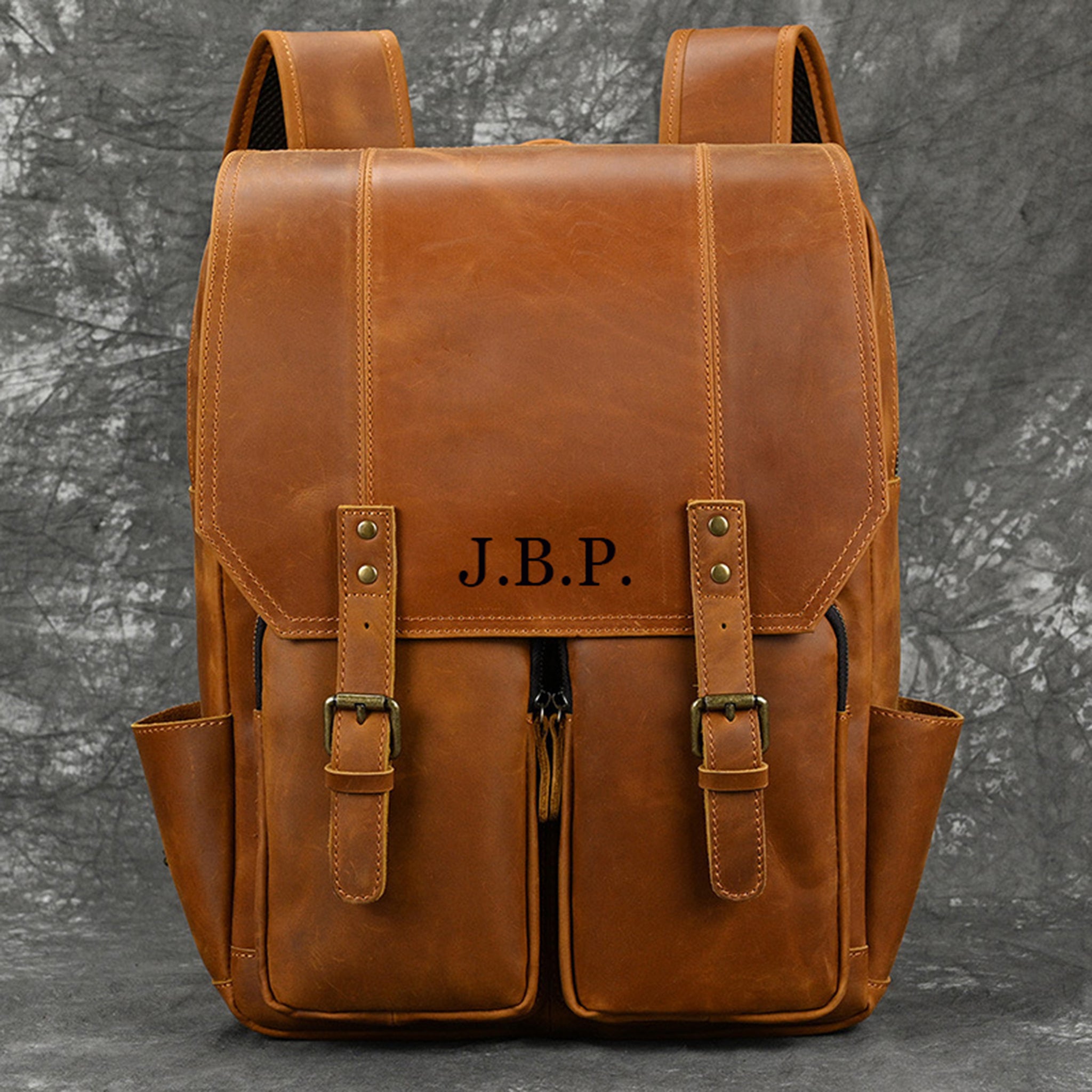 best leather backpack laptop bags Personalized Backpack, Full Grain Leather Rucksack, Travel Backpack, School Office Bag, Backpack, Gift Vintage Brown / Yes Chilika Fishnets Pvt. Ltd. description_synced velvety feel Model:TSAWEDSS-1103M