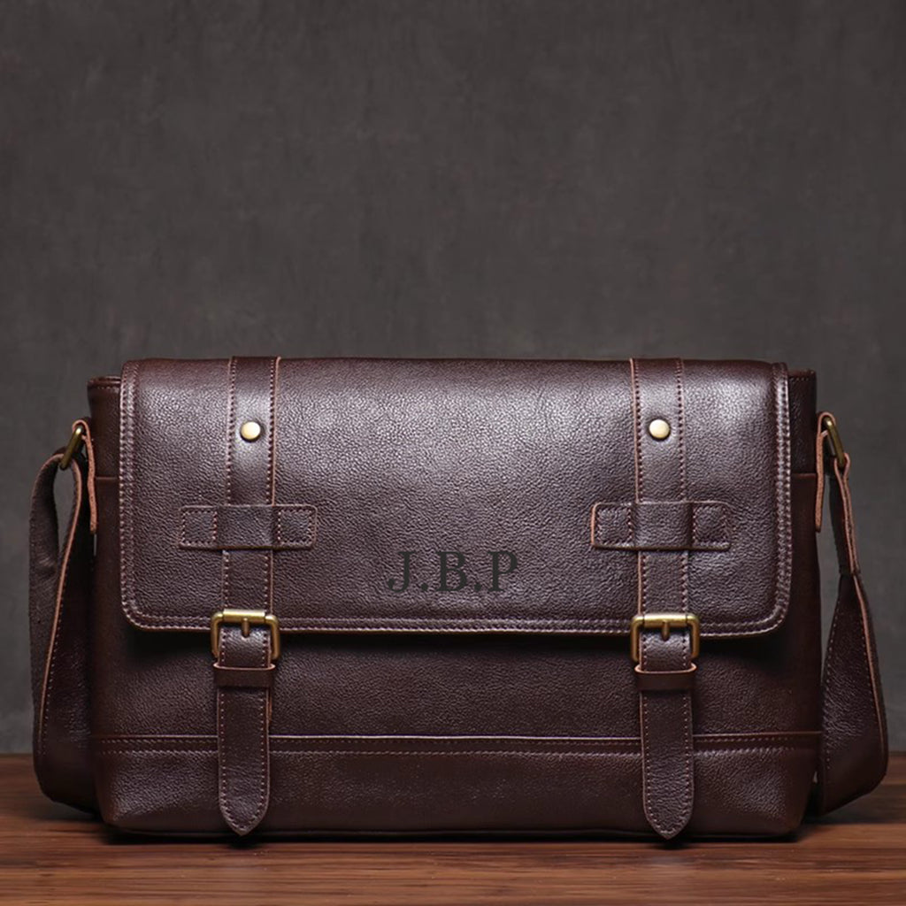 Personalized Leather Satchel, Brown Leather Purse, Satchel Leather Bag, Crossbody Bag, Messenger Bag, Custom Leather Bag