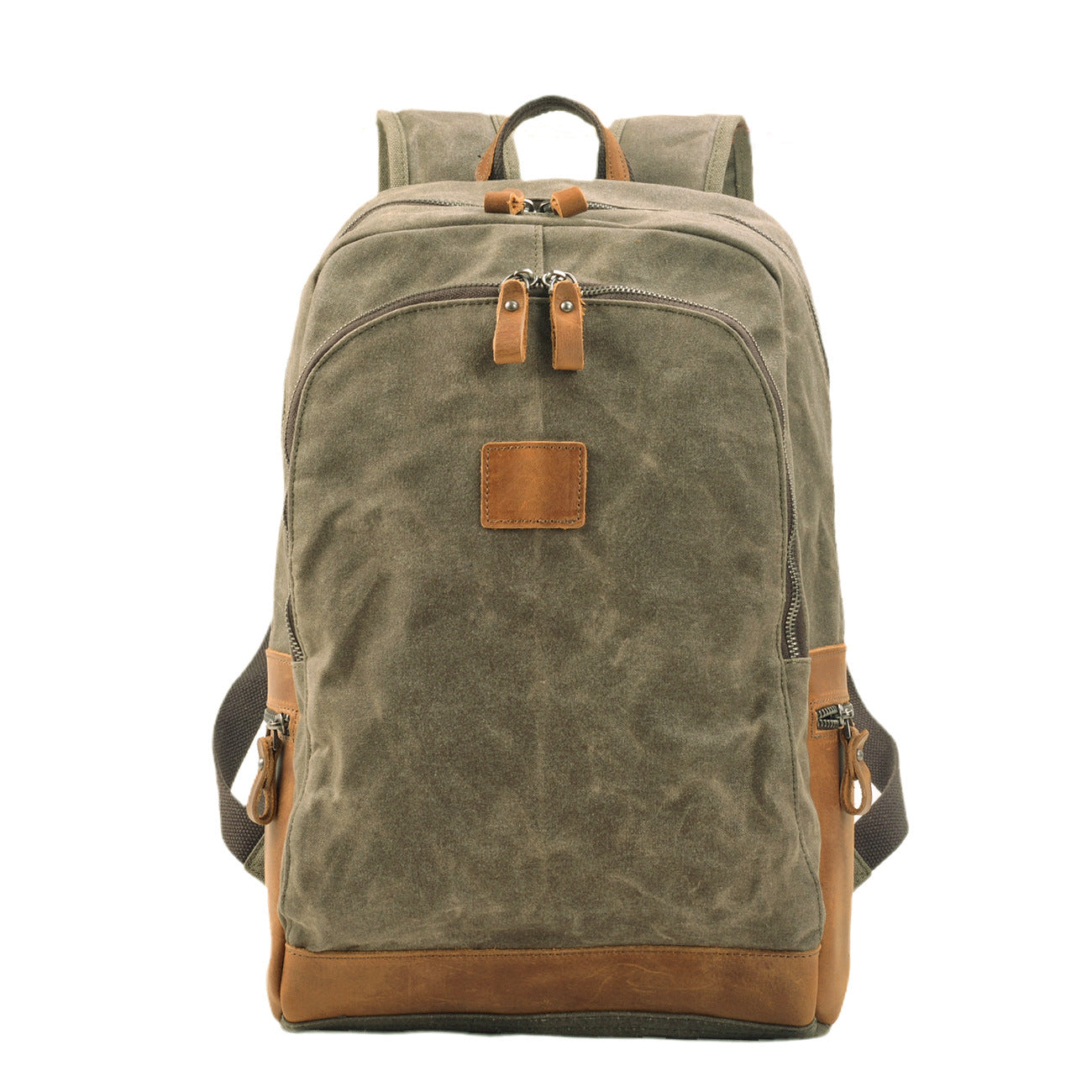 Waxed Canvas leather Backpack vitous Weatherproof