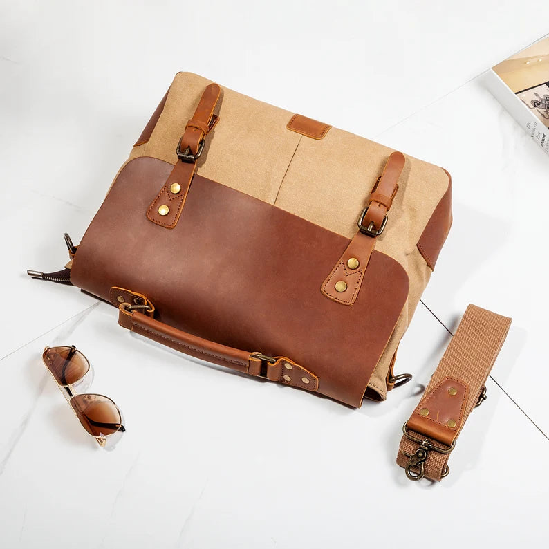 canvas messenger bag