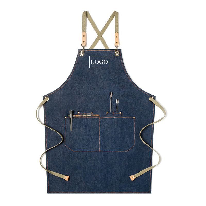 Adjustable Adult Apron Denim Apron Kitchen Apron Waitresses Apron Work Apron Cooking Aprons M69-6 - LISABAG