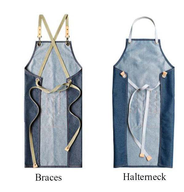 Adjustable Adult Apron Denim Apron Kitchen Apron Waitresses Apron Work Apron Cooking Aprons M69-6 - LISABAG
