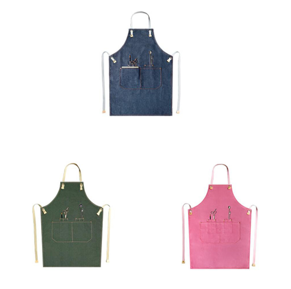 Adjustable Adult Apron Denim Apron Kitchen Apron Waitresses Apron Work Apron Cooking Aprons M69-6 - LISABAG