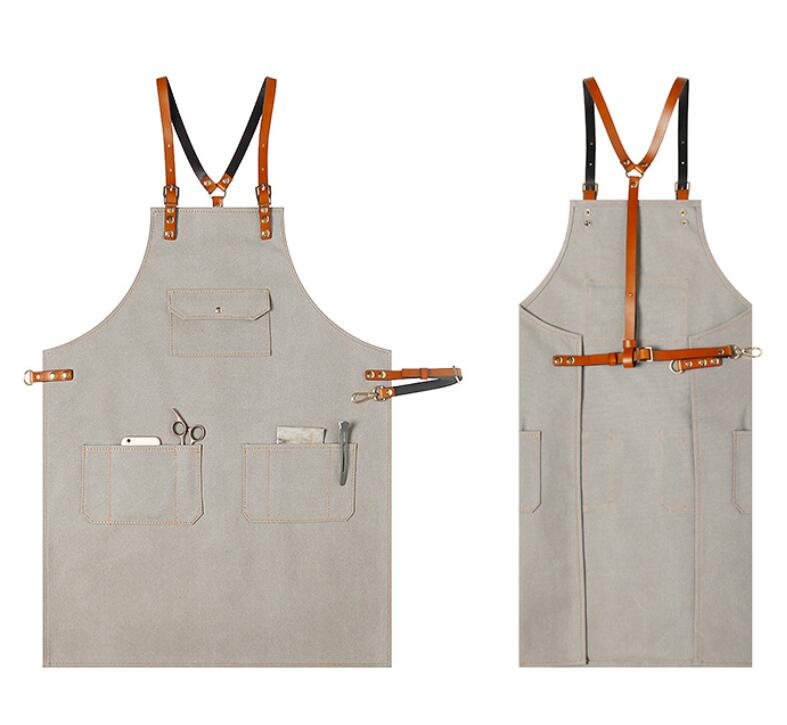 Anti Oil Stain Canvas Apron Chef Apron Cooking Apron Restaurante Apron Studio Apron Work Apron ZW129-1 - LISABAG