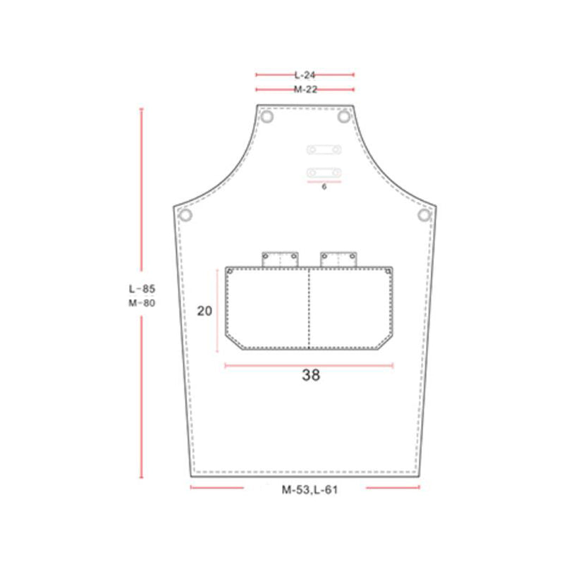 Antifouling Denim Apron Big Apron Personalized Studio Apron Custom Logo Work Apron M129-13B - LISABAG