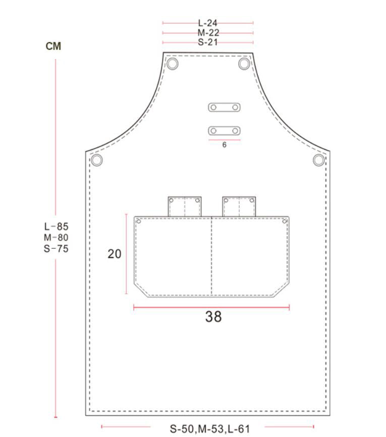 Antifouling Canvas Apron Personalized Work Apron Custom Logo Long Apron Server Apron Gardener Apron ZW79-23 - LISABAG