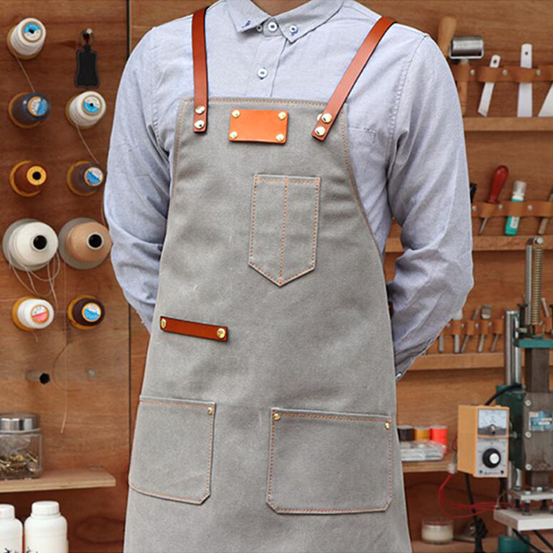 Canvas Apron Adjustable Work Apron Shop Apron Custom Logo Apron
