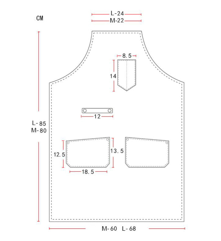 Canvas Apron Adjustable Work Apron Shop Apron Custom Logo Apron