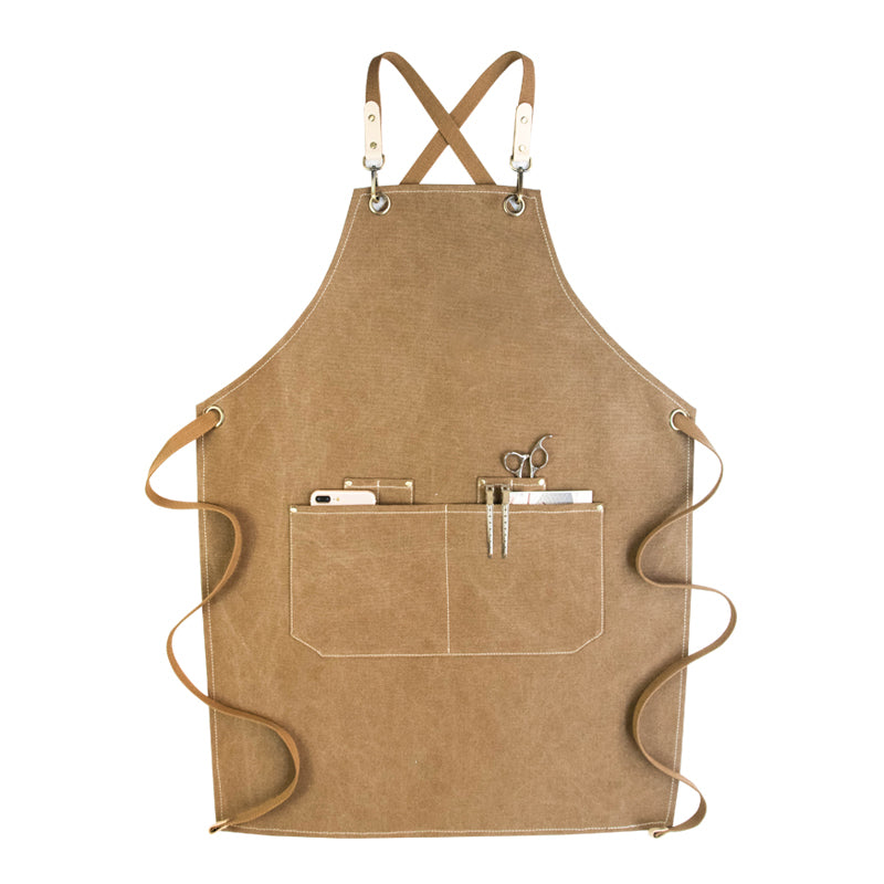 Canvas Long Apron Work Apron Personalized Shop Apron Studio Apron Gardener Apron Painter Apron GPG901 - LISABAG