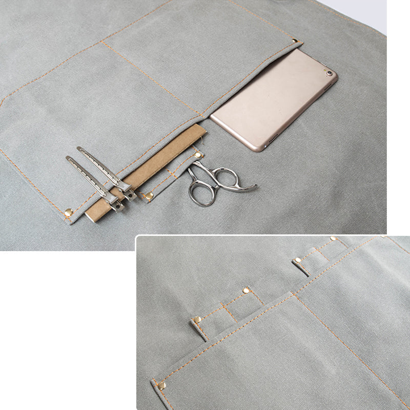 Canvas Long Apron Work Apron Personalized Shop Apron Studio Apron Gardener Apron Painter Apron GPG901 - LISABAG