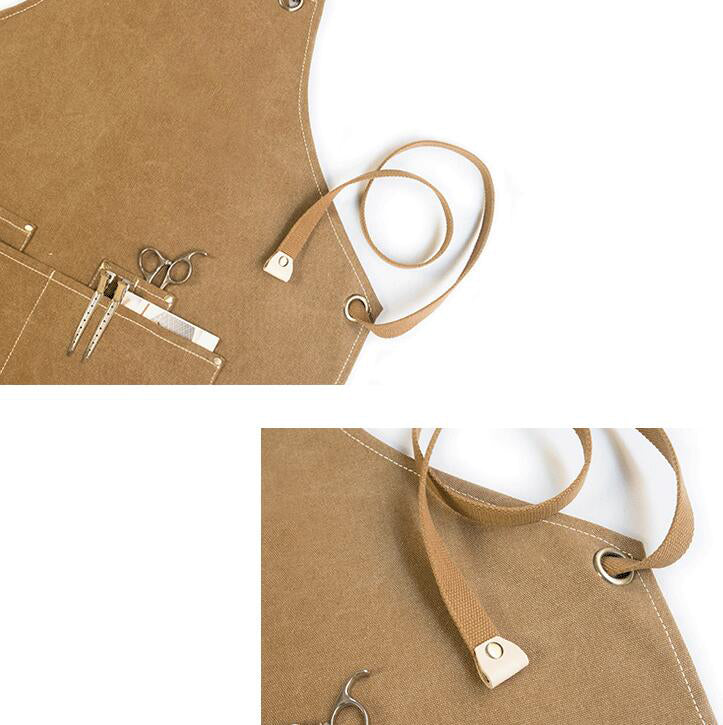 Canvas Long Apron Work Apron Personalized Shop Apron Studio Apron Gardener Apron Painter Apron GPG901 - LISABAG