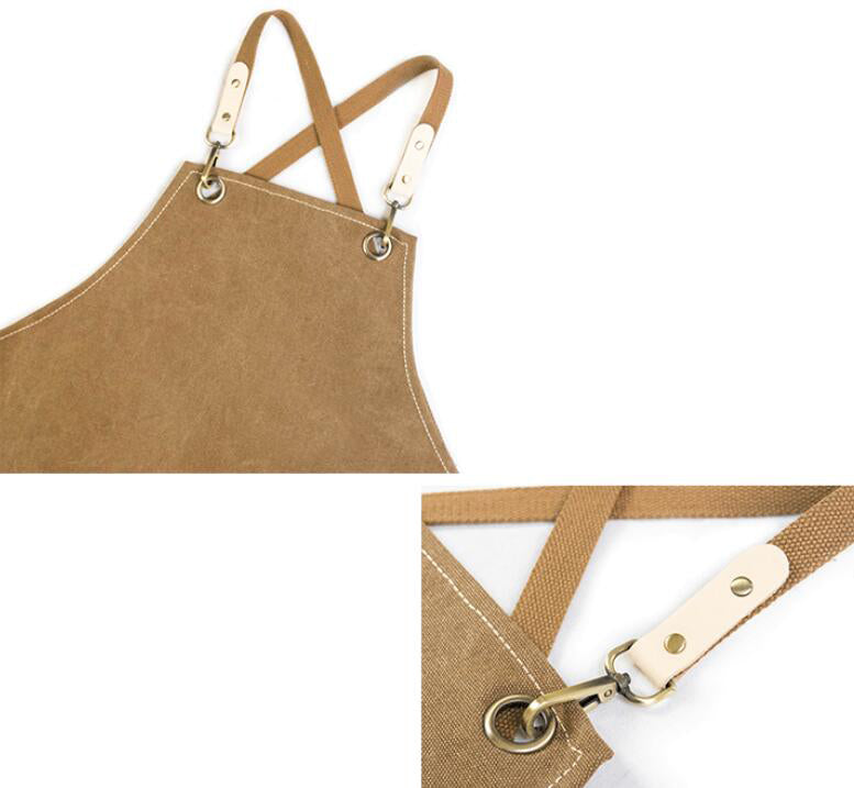 Canvas Long Apron Work Apron Personalized Shop Apron Studio Apron Gardener Apron Painter Apron GPG901 - LISABAG