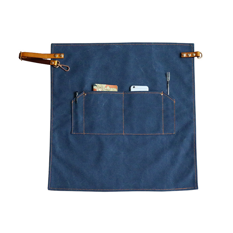 Canvas Short Aprons Personalized Work Aprons Workshop Apron Restaurant Aprons Custom Logo Apron ZW89-20F - LISABAG