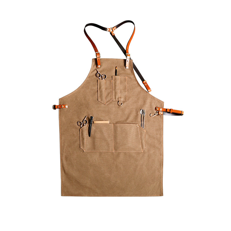 Canvas Work Apron Personalized Canvas Apron Gardener Apron Workshop Apron Custom Logo Server Apron ZW100-10 - LISABAG