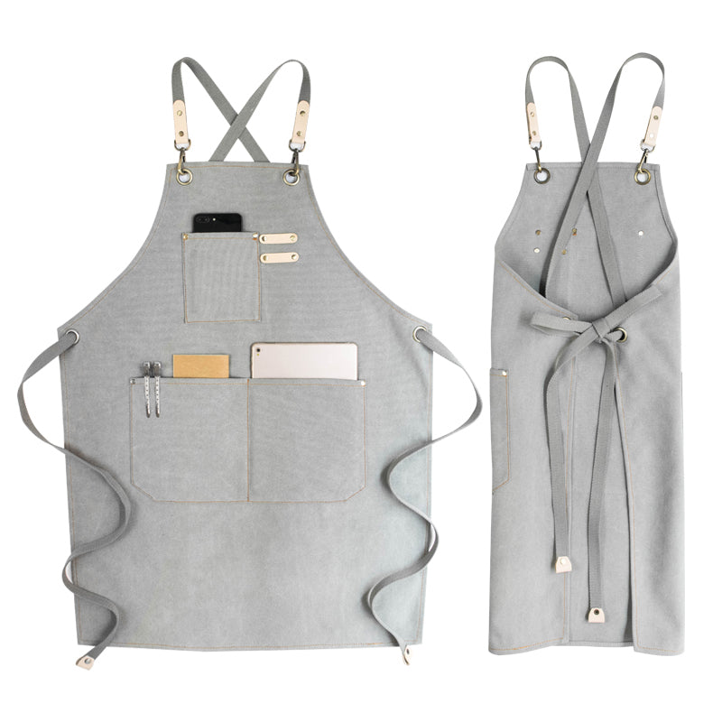 Canvas Work Apron Variety Color Apron Unisex Apron Shop Apron Studio Apron Server Apron GPG904 - LISABAG