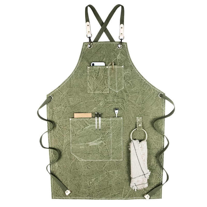 Canvas Work Apron Vintage Apron Baker Apron Personalized Apron