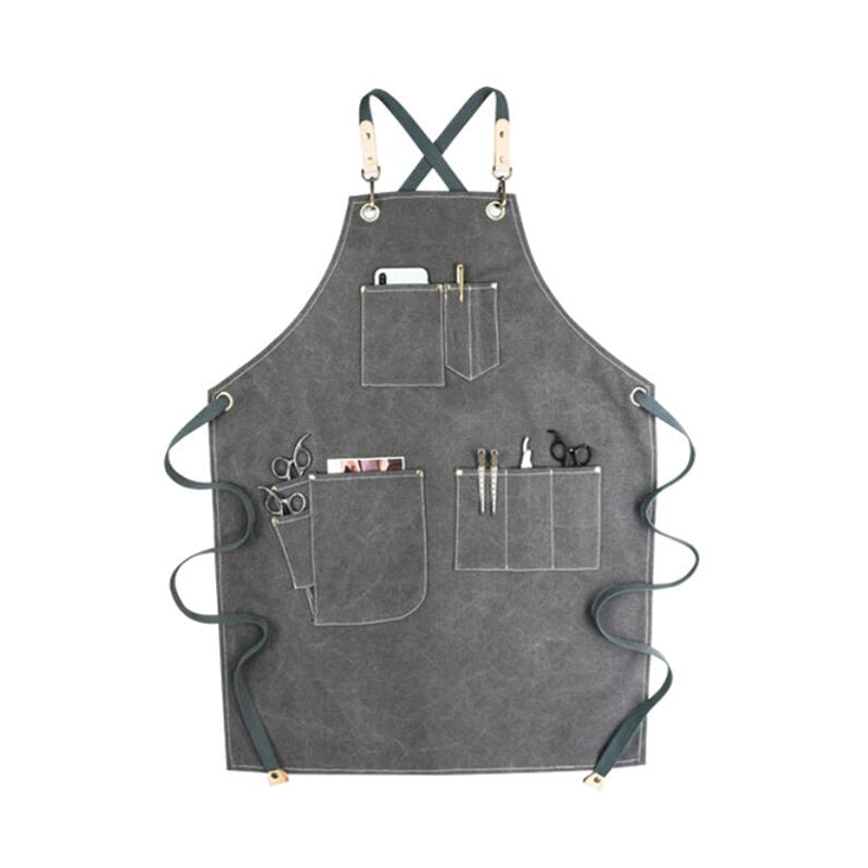 Canvas and Leather Apron Work Apron Workshop Apron Mens Rust Apron Mens Apron Shop Apron GP903C - LISABAG
