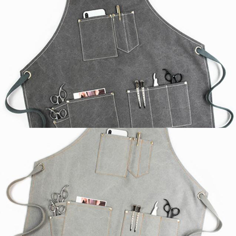Canvas and Leather Apron Work Apron Workshop Apron Mens Rust Apron Mens Apron Shop Apron GP903C - LISABAG