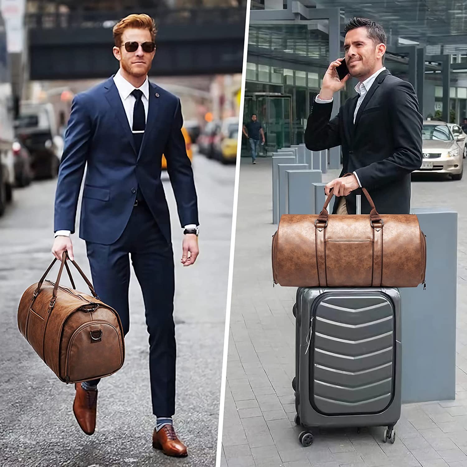 This convertible garment bag from  is perfect for travel