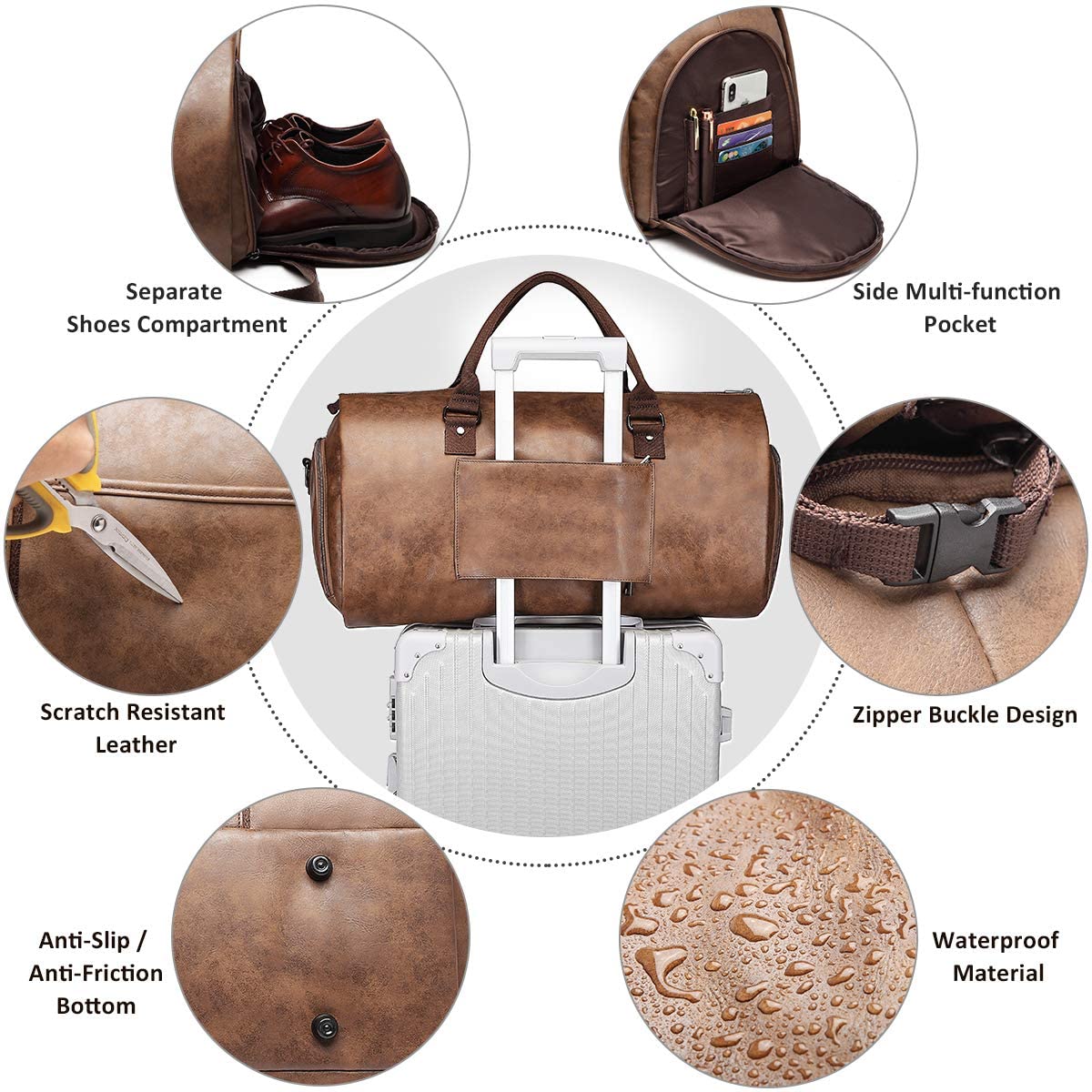 Buy Garment Bags Convertible Suit Travel Bag With Shoes