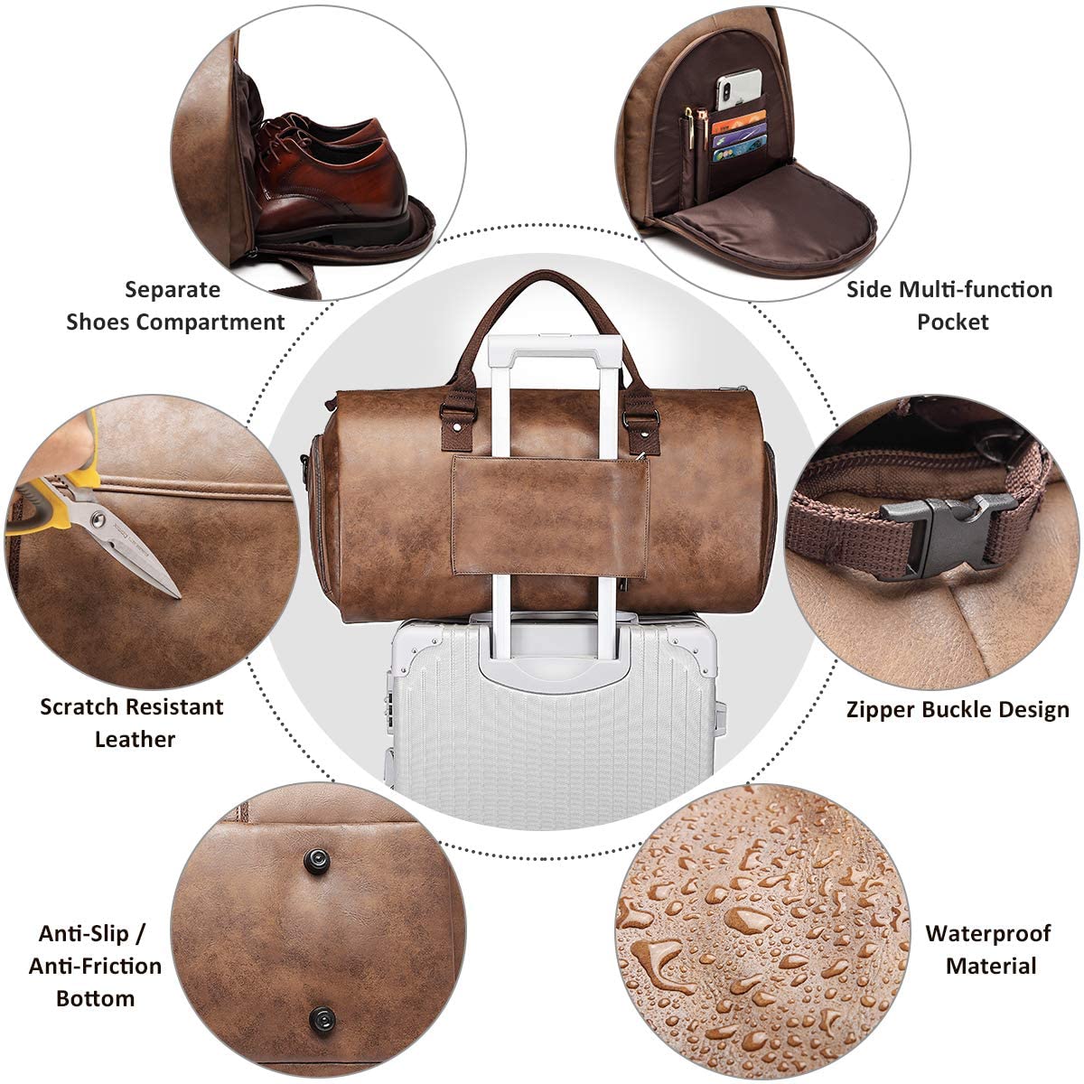 Designer Leather Travel Bags & Suitcases for Men - Christmas