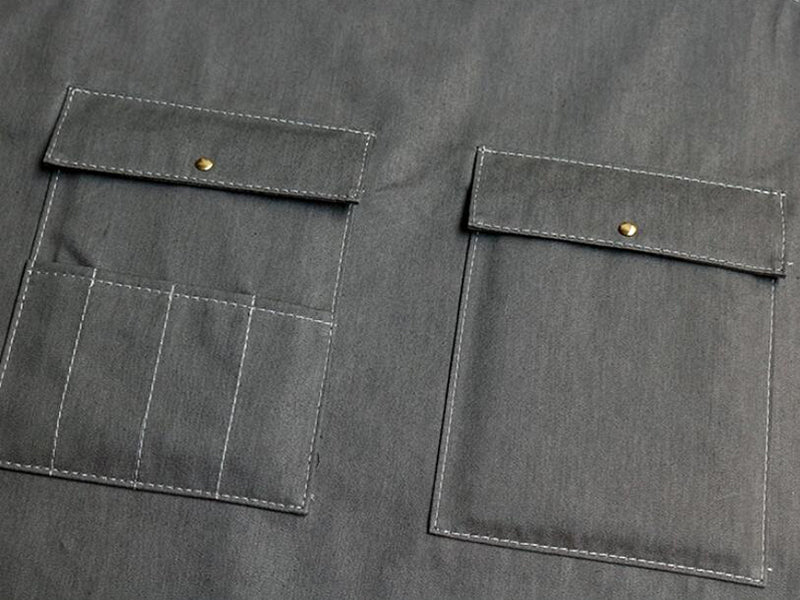 Denim And Leather Apron Custom Logo Server Aprons Personalized Work Ap ...