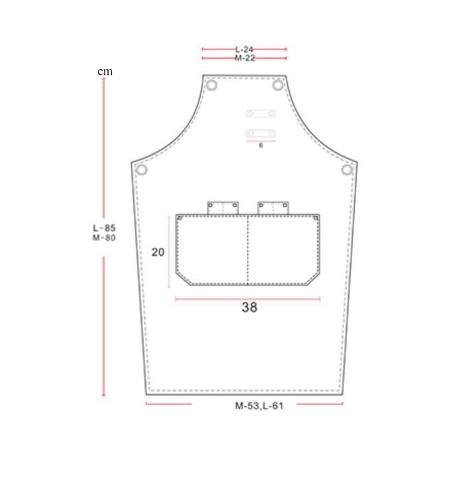 Denim Apron For Chef Apron With Tool Pockets Work Apron Waitresses Apron Kitchen Apron M99-7B - LISABAG