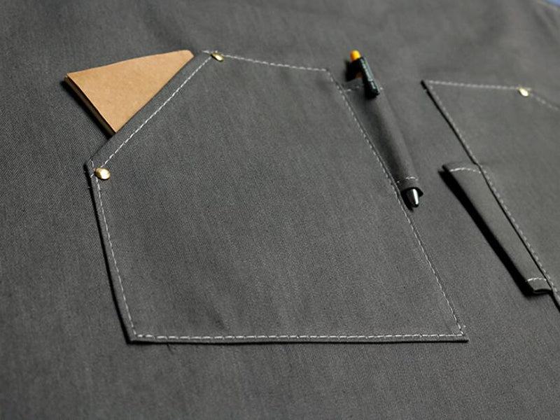 Denim Apron Server Apron Personalized Work Apron Custom Logo Large Apr ...