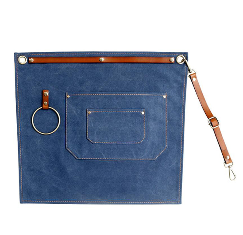 Denim Apron Short Apron Restaurant Aprons Custom Logo Shop Apron Server Apron Studio Apron M95-9 - LISABAG