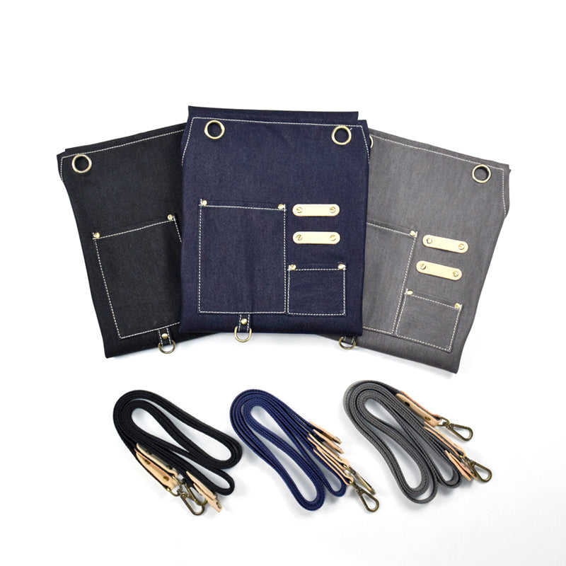 Denim Apron Work Apron Long Apron Studio Apron Server Apron Restaurant Apron Stylish Shop Apron GPG954 - LISABAG