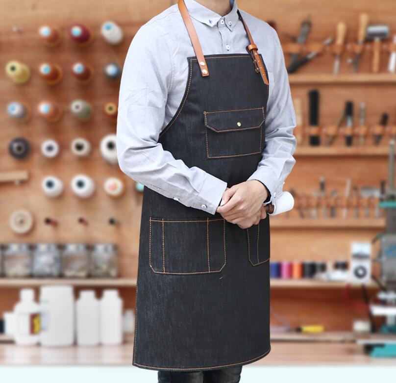 Custom shop logo aprons