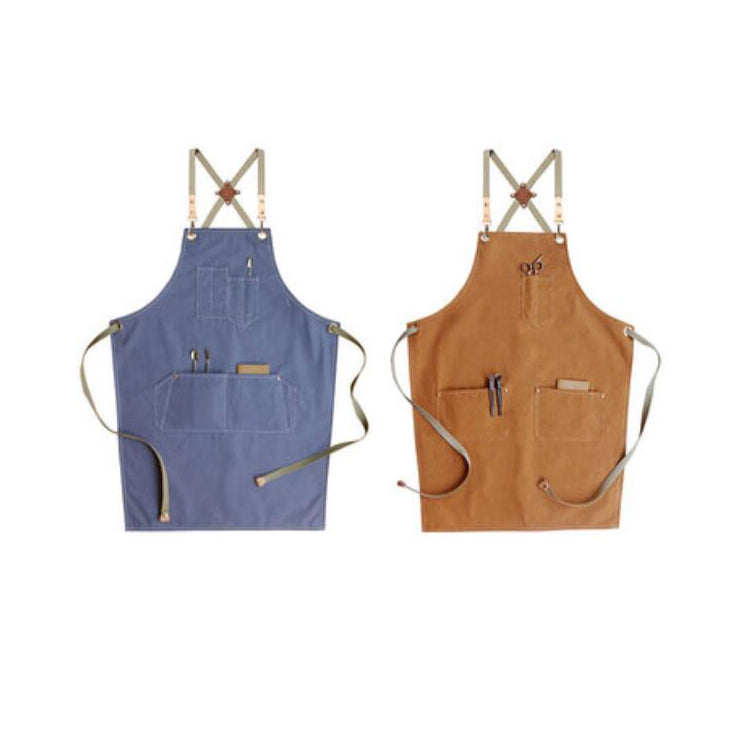 Double Side Use Apron Shop Apron Adults Apron Work Apron Cotton Apron Kitchen Apron Custom Logo Aprons M99-12 - LISABAG