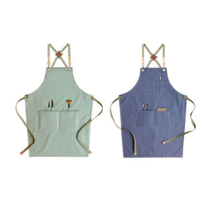 Double Side Use Apron Shop Apron Adults Apron Work Apron Cotton Apron Kitchen Apron Custom Logo Aprons M99-12 - LISABAG