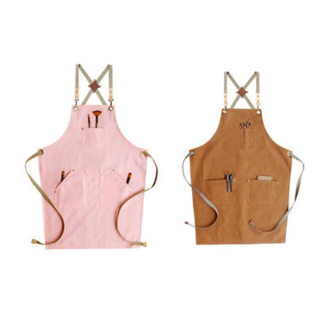 Double Side Use Apron Shop Apron Adults Apron Work Apron Cotton Apron Kitchen Apron Custom Logo Aprons M99-12 - LISABAG